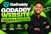 design godaddy website redesign godaddy website design figma to webflow website
