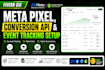 set up meta facebook pixel conversion API and event tracking