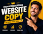 write high converting website copy and sales copy