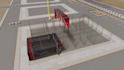 create cinematic 3d construction animation, building sequence and site logistics