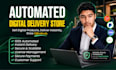 build laravel web app with automated digital delivery system