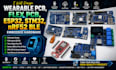 design wearable pcb flex pcb esp32 stm32 nrf52 ble embedded hardware