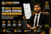 provide 12 real testers for google play console closed testing