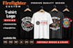 do custom firefighter t shirt design