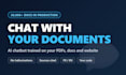 build an ai chatbot trained on your documents and website