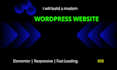 design a modern responsive wordpress website with element