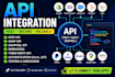 integrate rest API, soap API, graphql API, webhook, and third party apis