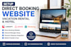 setup direct booking website vacation rental lodgify hotel, airbnb hostaway