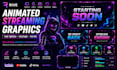 design animated streaming graphics in rive fo youtube tiktok