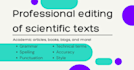 professional editing of scientific texts