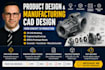 design manufacturing ready 3d cad models with technical drawings and gd and t