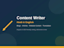 write engaging blog articles in hindi and english