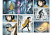 create professional manga comic page illustration