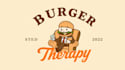 do modern burger therapy logo with unlimited revisions