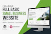 build basic website small business website, fully functional