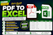 convert your PDF into an excel sheet