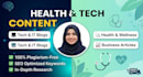 write SEO articles and blog posts for technology, business and health