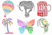 do word cloud art and t shirt typography design