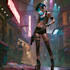 cyberpunk female character desing