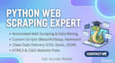 do professional python web scraping data extraction and html css fixes