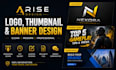create professional logo, youtube thumbnails, and banners