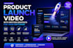 create a promotional product launch video with motion graphics for your software