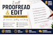 proofread and edit your english documents