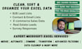 clean, format and organize excel, csv and sql data