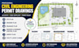 civil engineering site plan permit drawings, erosion plan, drainage, survey plan