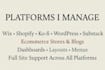 wix, shopify and website management assistant