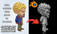convert sketch, 2d image, concept into detailed 3d model printable file stl file