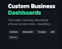 build a python streamlit data dashboard with API integration
