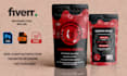 create a coffee bag, packaging and label sticker design in 24 hours