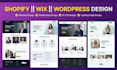 develop german wix website, german wordpres website, german shopify website, seo