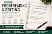 manually proofread and edit english documents