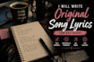 write original song lyrics for any genre