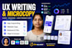 do expert UX writing and app microcopy