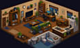 draw isometric pixel game asset sprite sheet props background tileset enviroment