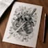 create design japanese art style