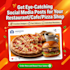 design premium restaurant social media posts and pizza posters