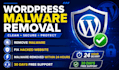 do wordpress malware removal, clean hacked website and secure it