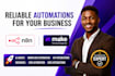build n8n ai automation workflows make com automation social media auto posting