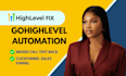 fix gohighlevel issues ghl automation workflow ghl a2p errors calendar ghl issue