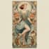 create illustrations in art nouveau style