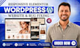build wordpress elementor website fix wordpress website bug fix wordpress issues