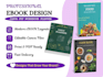 design a professional ebook, workbook a d PDF in canva