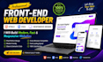 design and develop front end website using html css