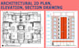 create 2d floor plan elevation load calculation panel schedule cad drawing