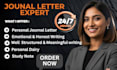 write personalized journal letters with care and creativity