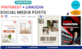 design canva social media posts for pinterest and linkedin